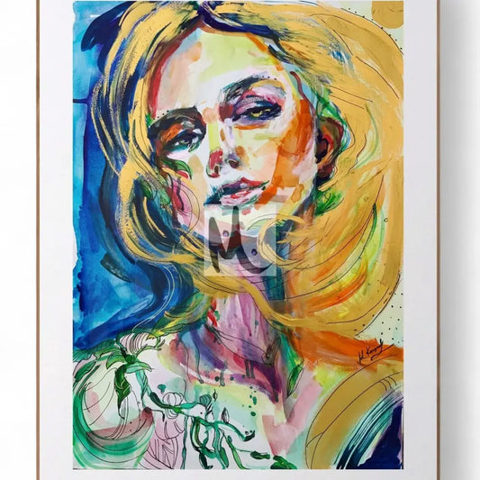 Portrait Abstract Art for sale Woman