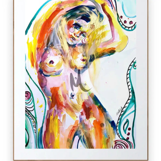 Giclée Print ‘Woman In The Shower’ Print Sizes: A3 A2 A1