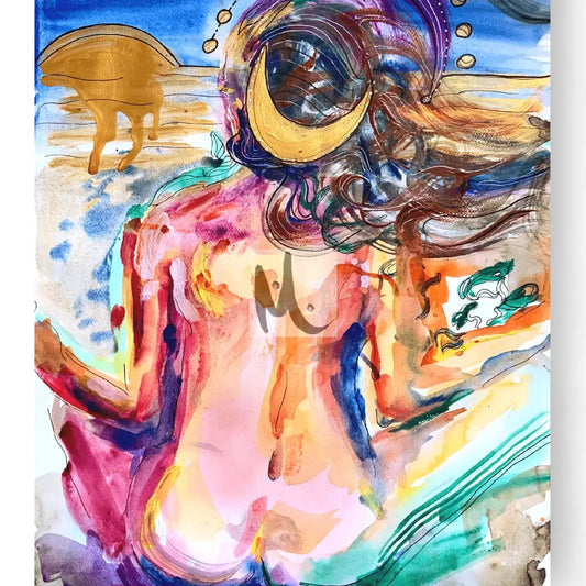 ‘Meditating Woman’ 50 cm x 70 cm