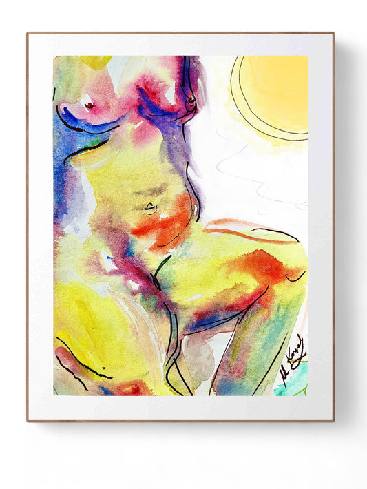 Giclée Print ‘Curvy Woman’