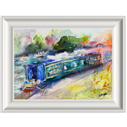 Colorful_watercolor_painting_of_a_narrow_boat_for_sale_in_UK