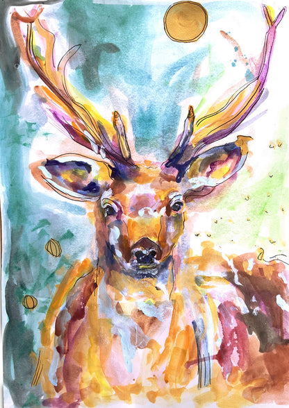 ‘Stag-Deer’ Art Print
