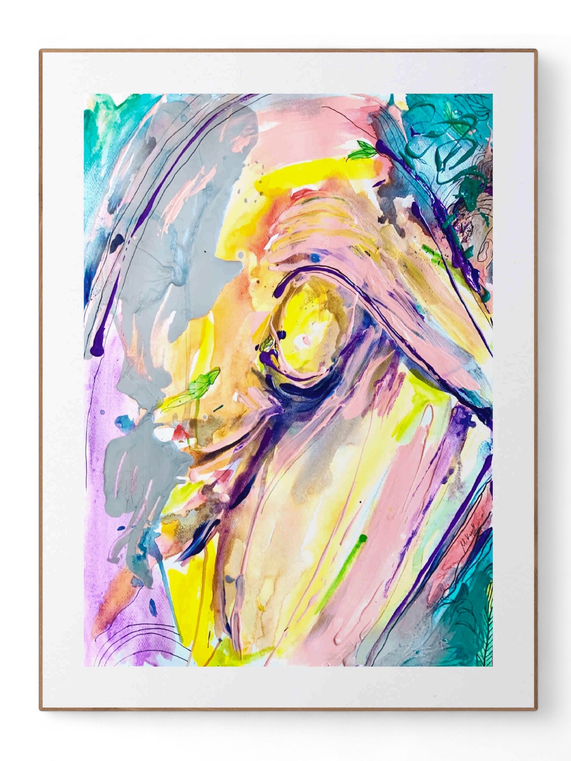 original abstract painting m korpal art UK