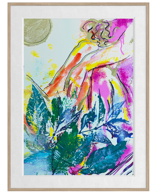 art print framed about loe colourful 