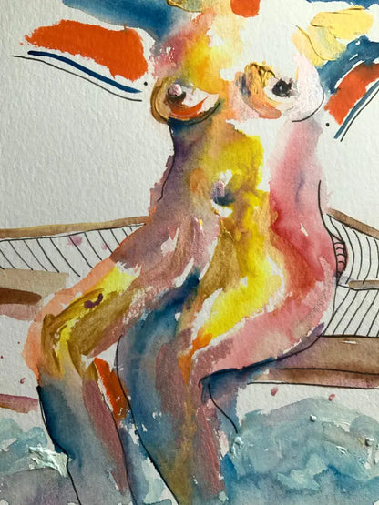 ‘Feet In The Water’ Original Painting