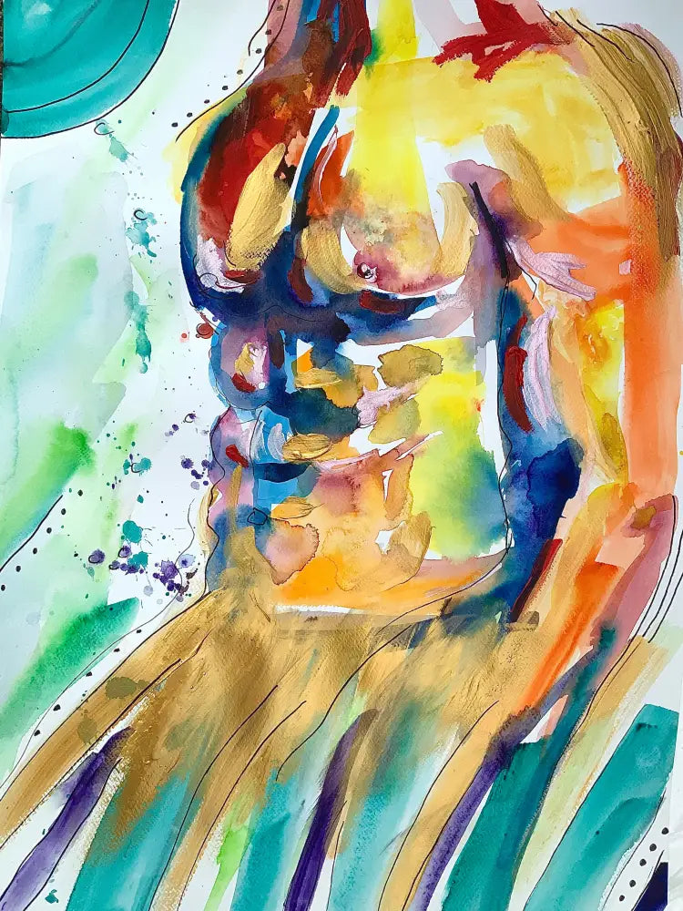 ‘Fit Man Abs’ 50 cm x 70 cm