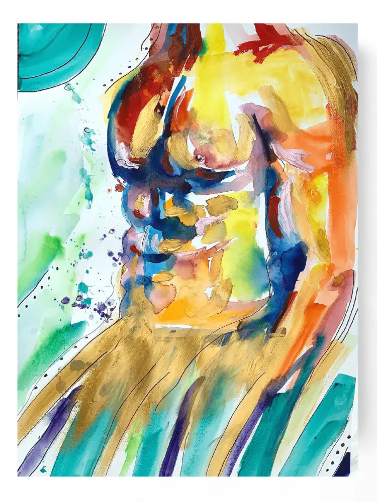 ‘Fit Man Abs’ 50 cm x 70 cm