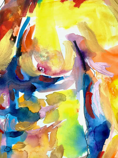 ‘Fit Man Abs’ 50 cm x 70 cm