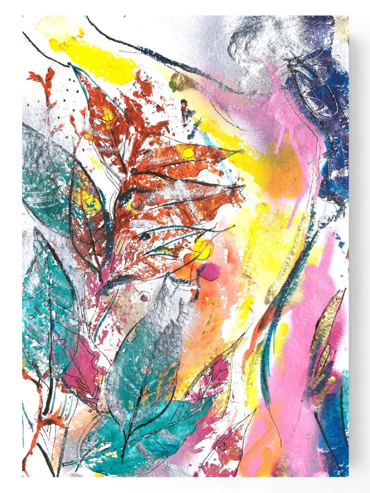 Framed Canvas Print ‘Garden’ Print Sizes: A2 A1