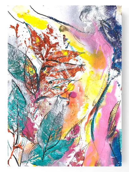 Framed Canvas Print ‘Garden’ Print Sizes: A2 A1