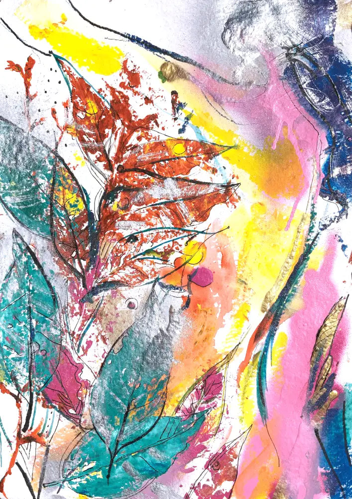 Framed Canvas Print ‘Garden’ Print Sizes: A2 A1