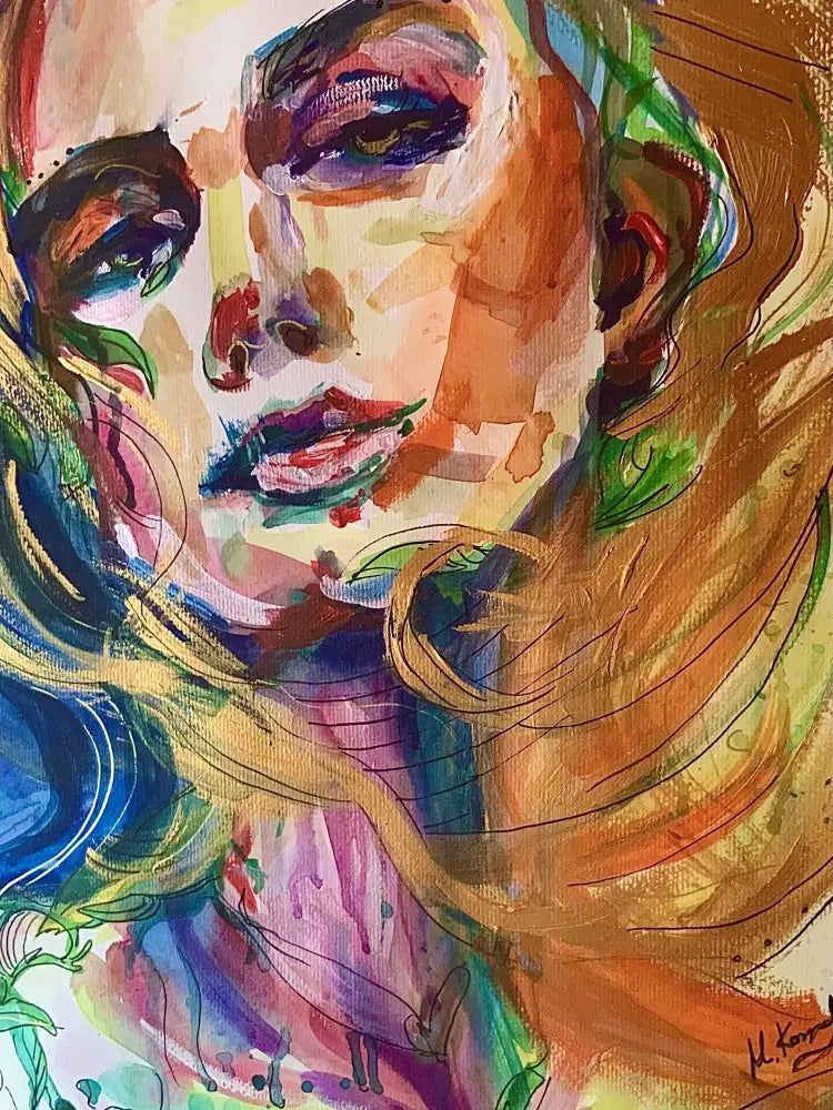 Giclée Print ‘Blonde Woman’ Print Sizes: A3 A2 A1
