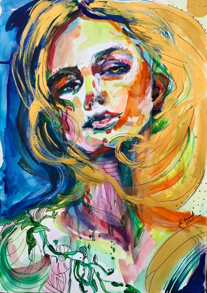 Giclée Print ‘Blonde Woman’ Print Sizes: A3 A2 A1