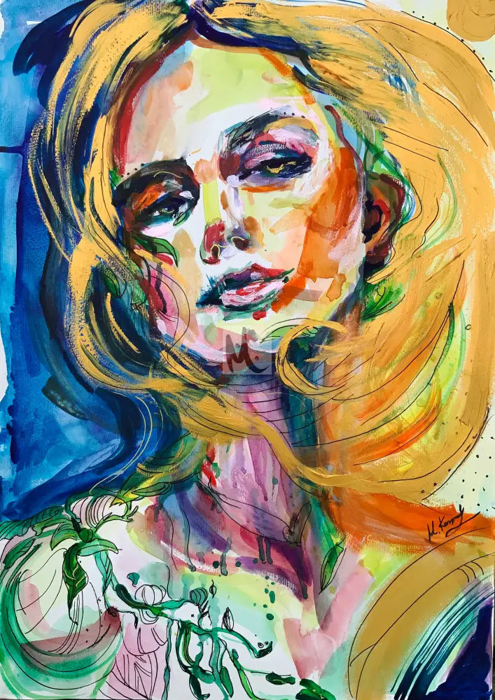 Giclée Print ‘Blonde Woman’ Print Sizes: A3 A2 A1