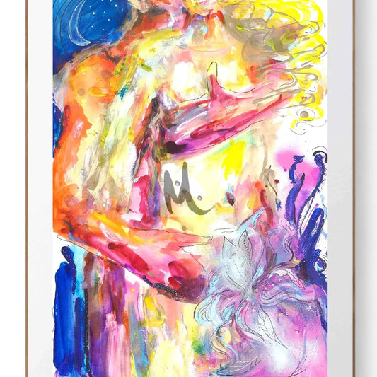 Original Couple Abstract Artwork for sale