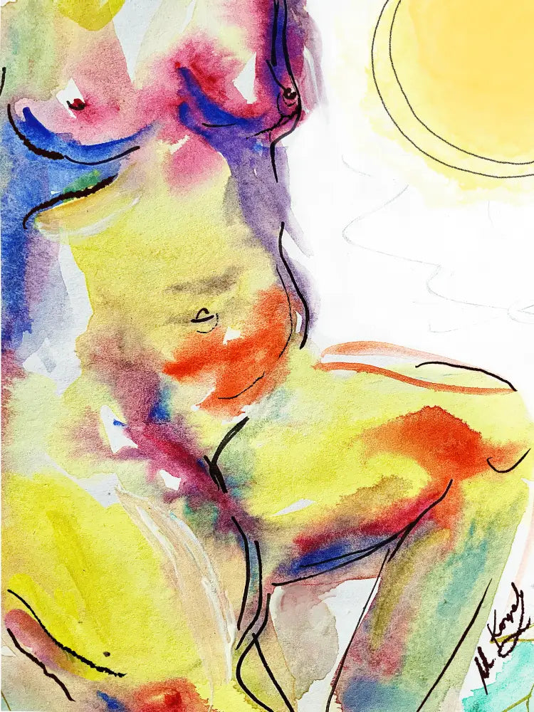 Giclée Print ‘Curvy Woman’ Print Sizes: A3 A2 A1