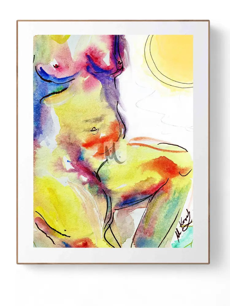 Giclée Print ‘Curvy Woman’ Print Sizes: A3 A2 A1