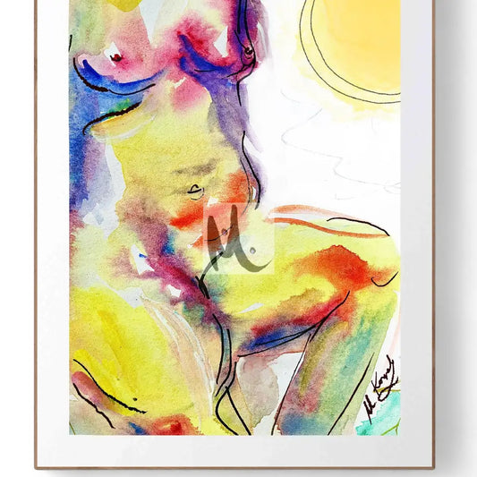 Giclée Print ‘Curvy Woman’ Print Sizes: A3 A2 A1
