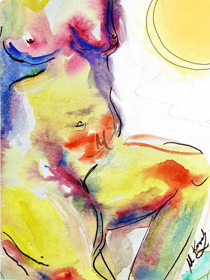 Giclée Print ‘Curvy Woman’ Print Sizes: A3 A2 A1