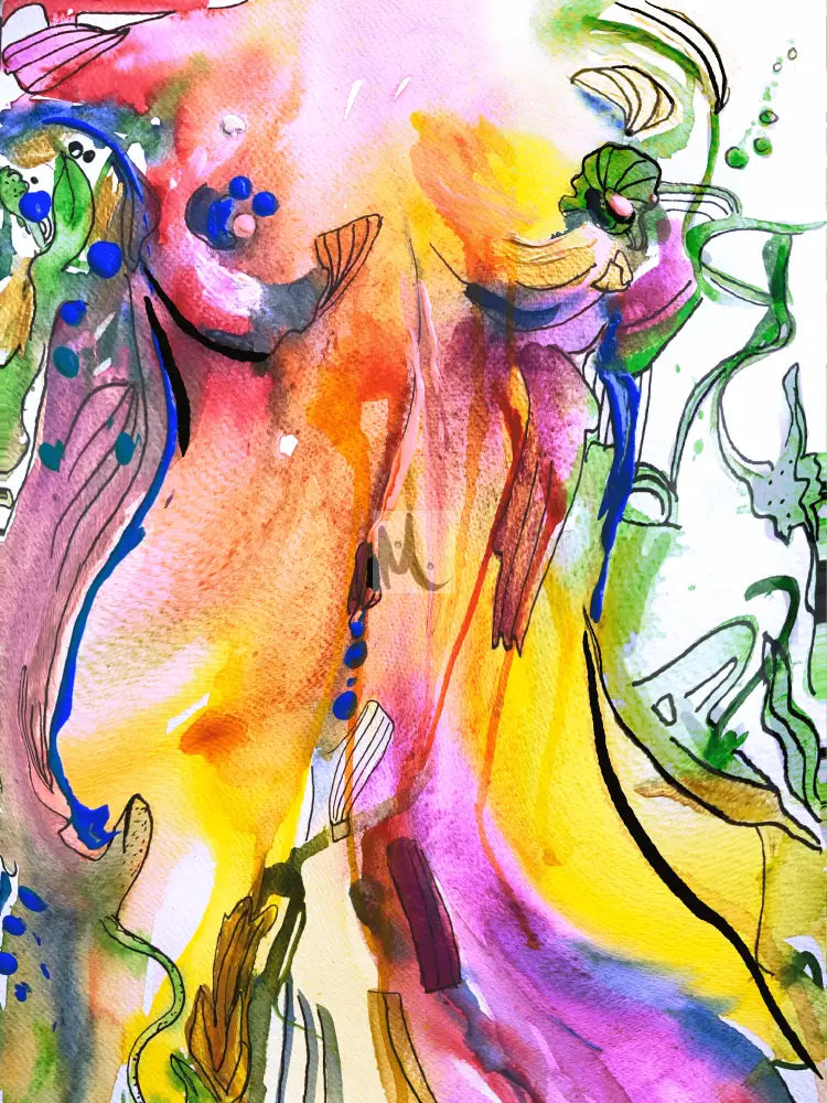 Giclée Print ‘Flower’ Print Sizes: A3 A2 A1