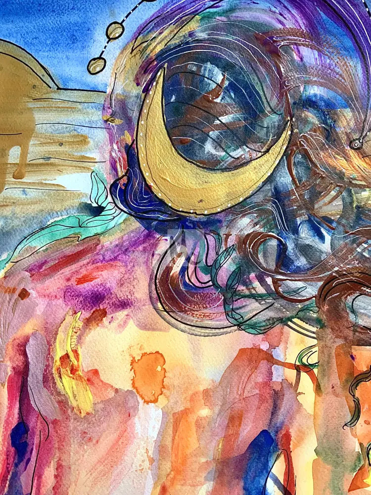 Giclée Print ‘Meditating Woman’ Print Sizes: A3 A2 A1