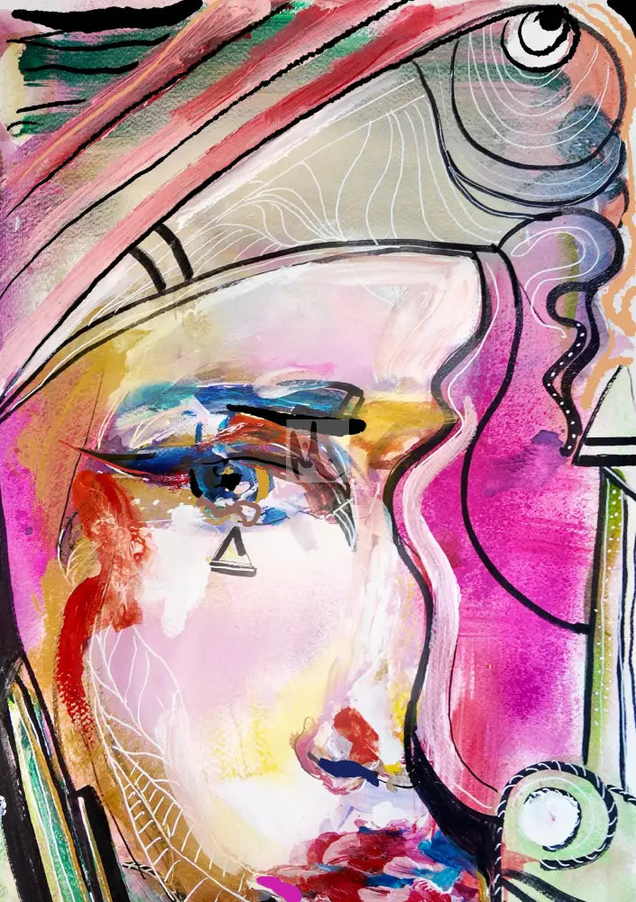 abstract rt woman portrait