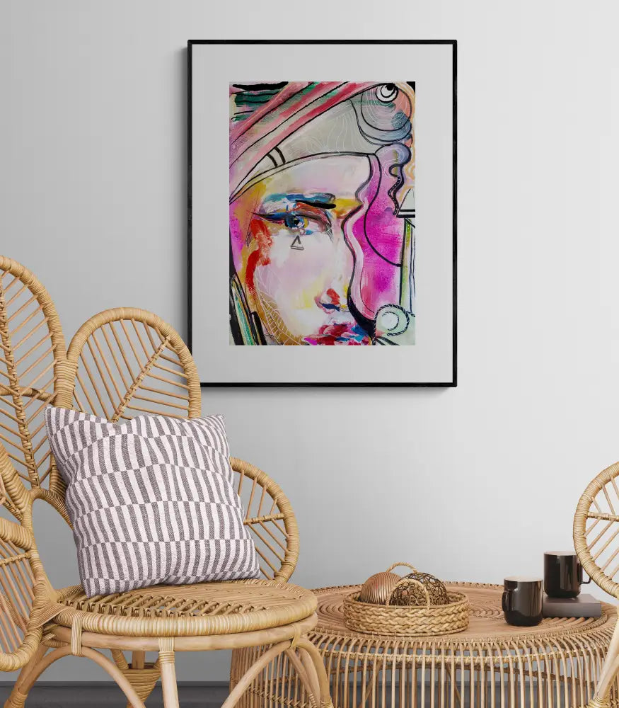 abstract portrait art