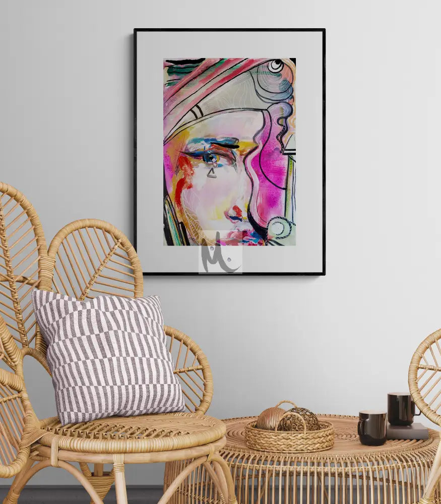 abstract portrait art