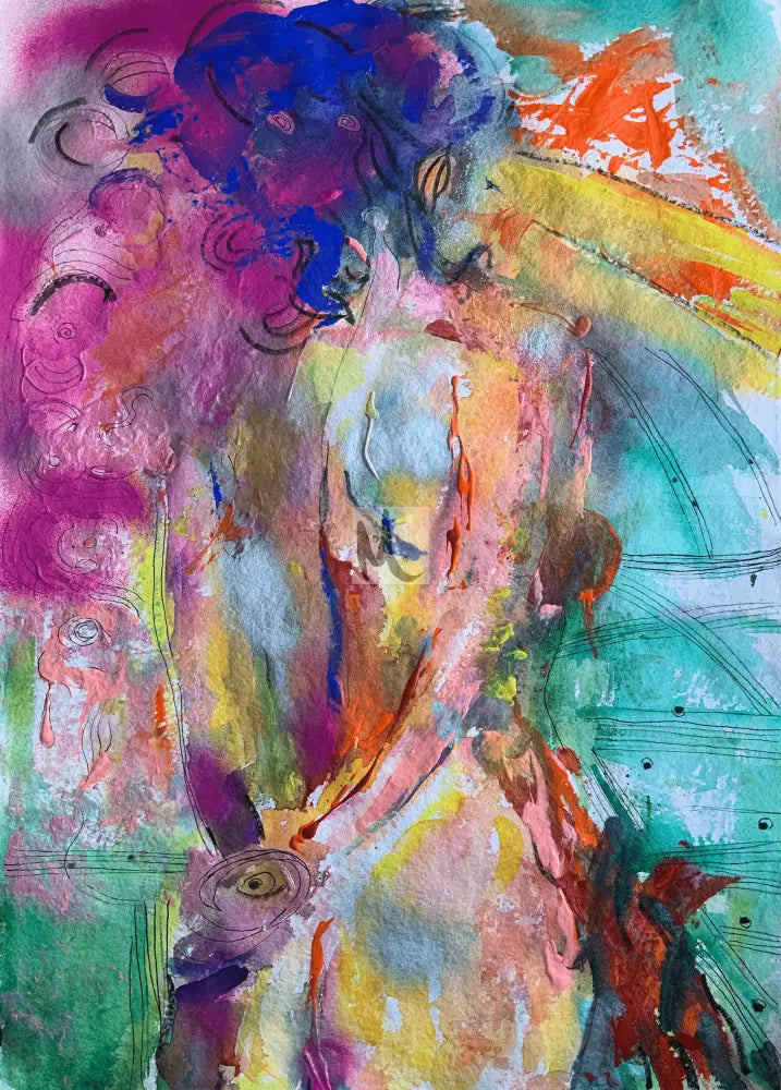 original abstract painting of a woman