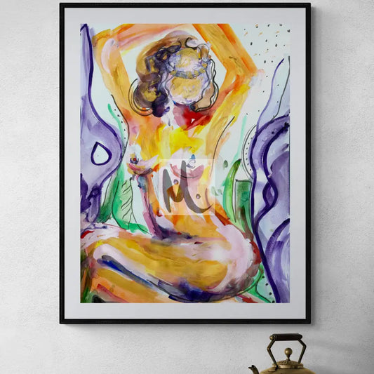 ’Golden Lady With No Face’ 50 cm x 70 cm