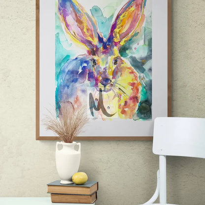 ‘Hare’ Art Print A4 Print Size: A4