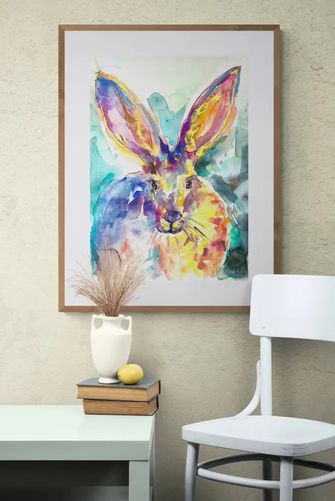 ‘Hare’ Art Print A4 Print Size: A4