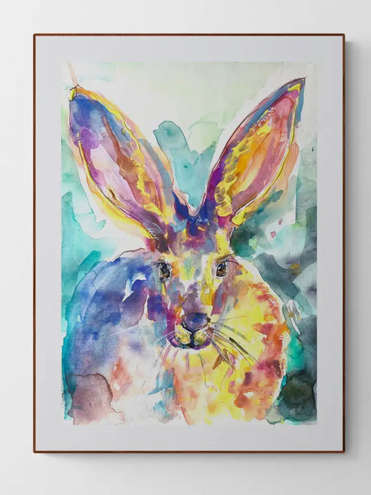 ‘Hare’ Art Print A4 Print Size: A4