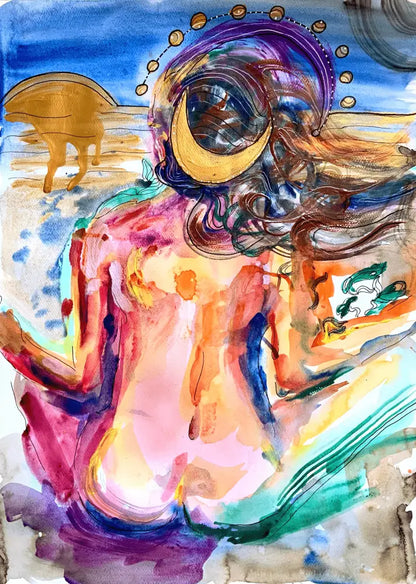 ‘Meditating Woman’ 50 cm x 70 cm