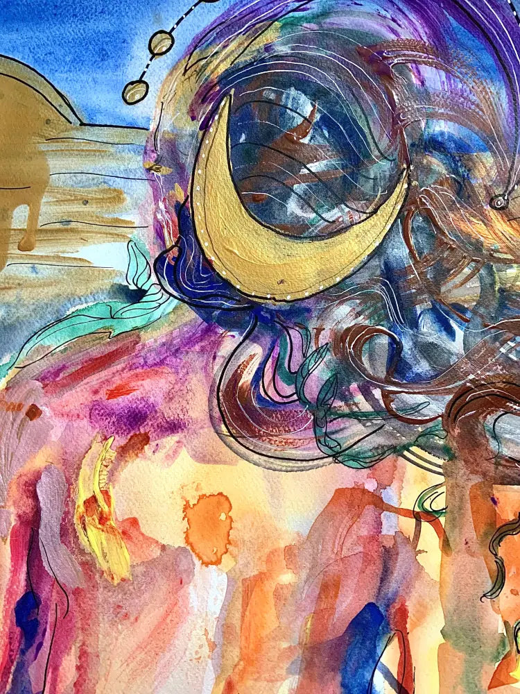 ‘Meditating Woman’ 50 cm x 70 cm