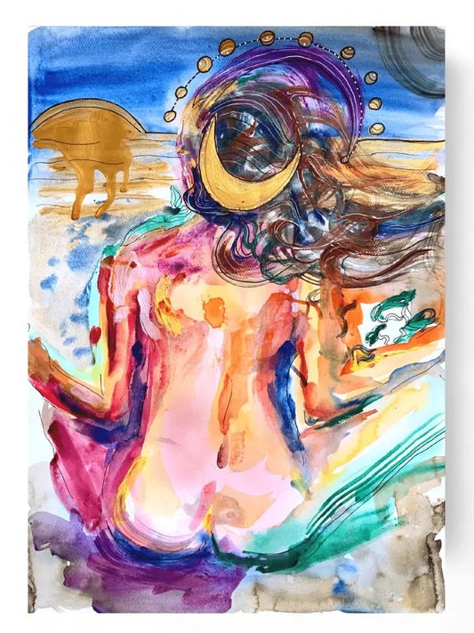 ‘Meditating Woman’ 50 cm x 70 cm