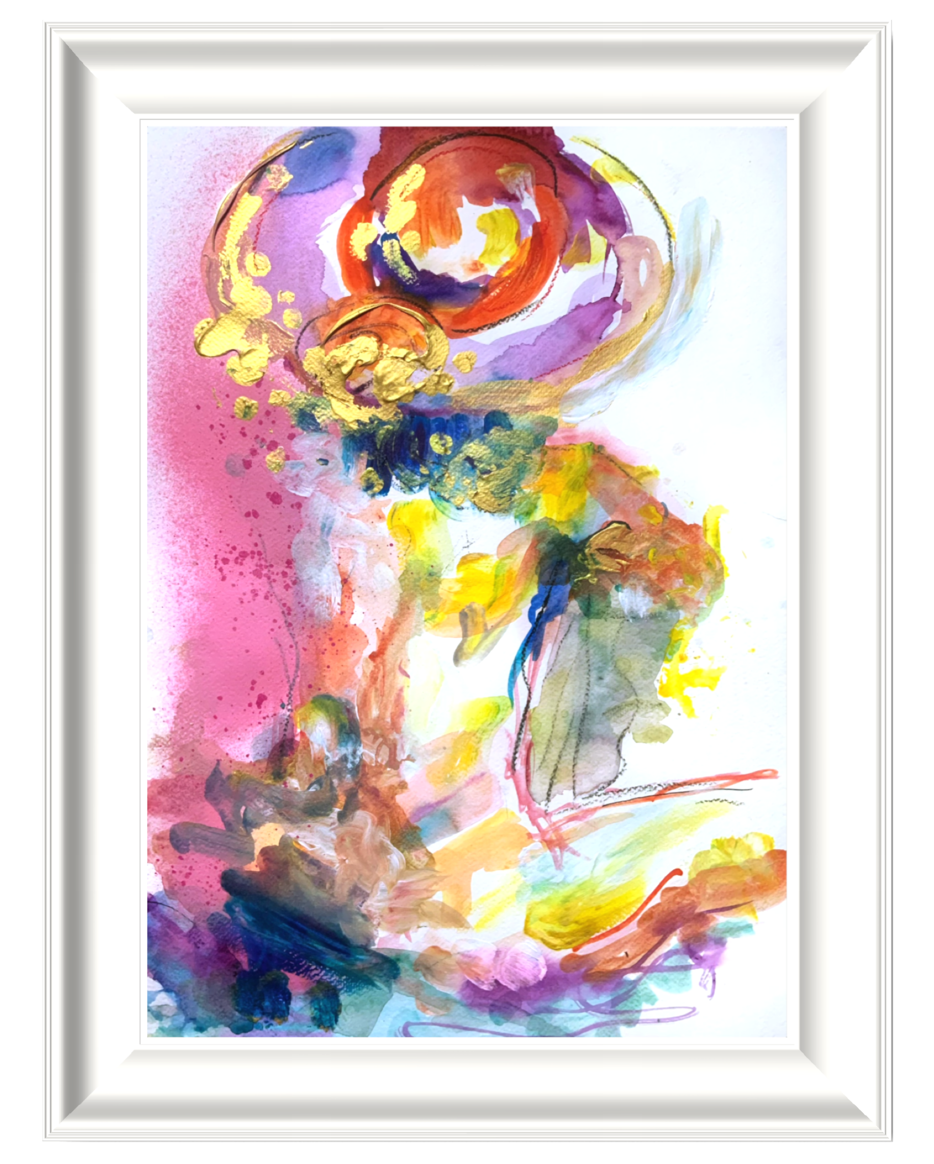 original abstract painting of a nude woman for sale
