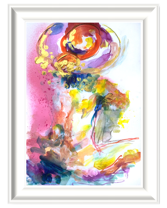 original abstract painting of a nude woman for sale
