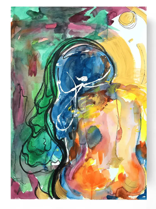 ‘Overwhelmed’ 50 cm x 70 cm