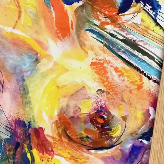Abstract figure woman  art painting 
