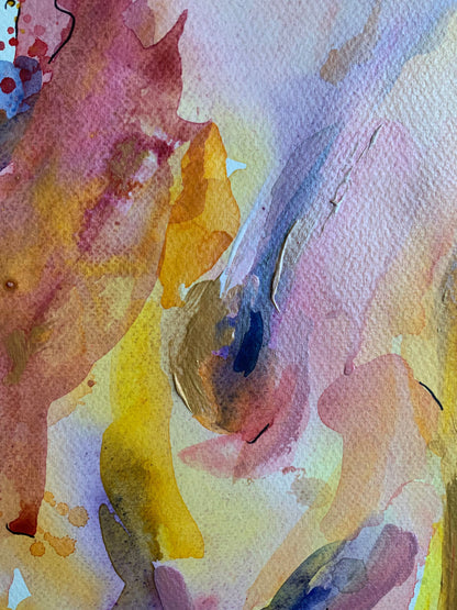 Abstract Nude Woman Body Set of 3 Wall Art ‘She, Unveiled - Trilogy‘