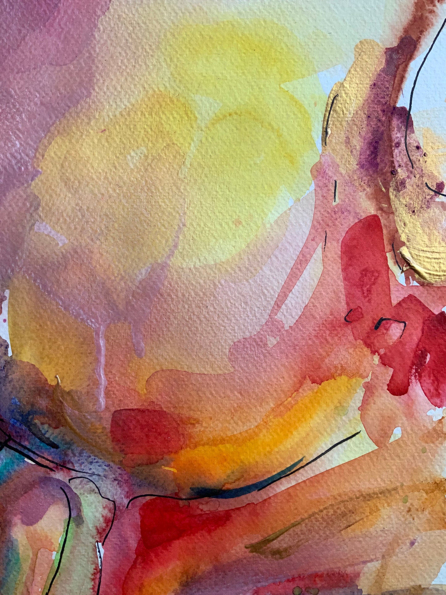 Abstract Nude Woman Body Set of 3 Wall Art ‘She, Unveiled - Trilogy‘