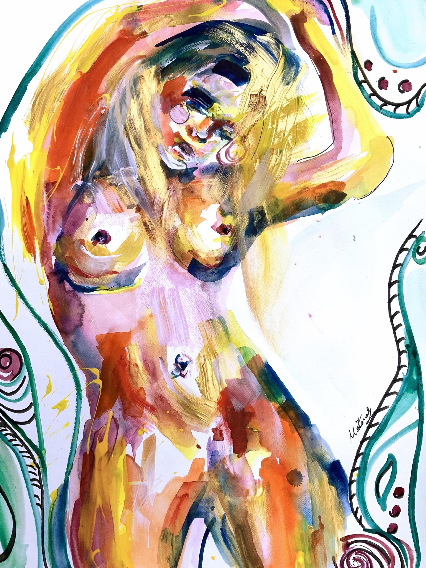 Giclée Print ‘Woman In The Shower’