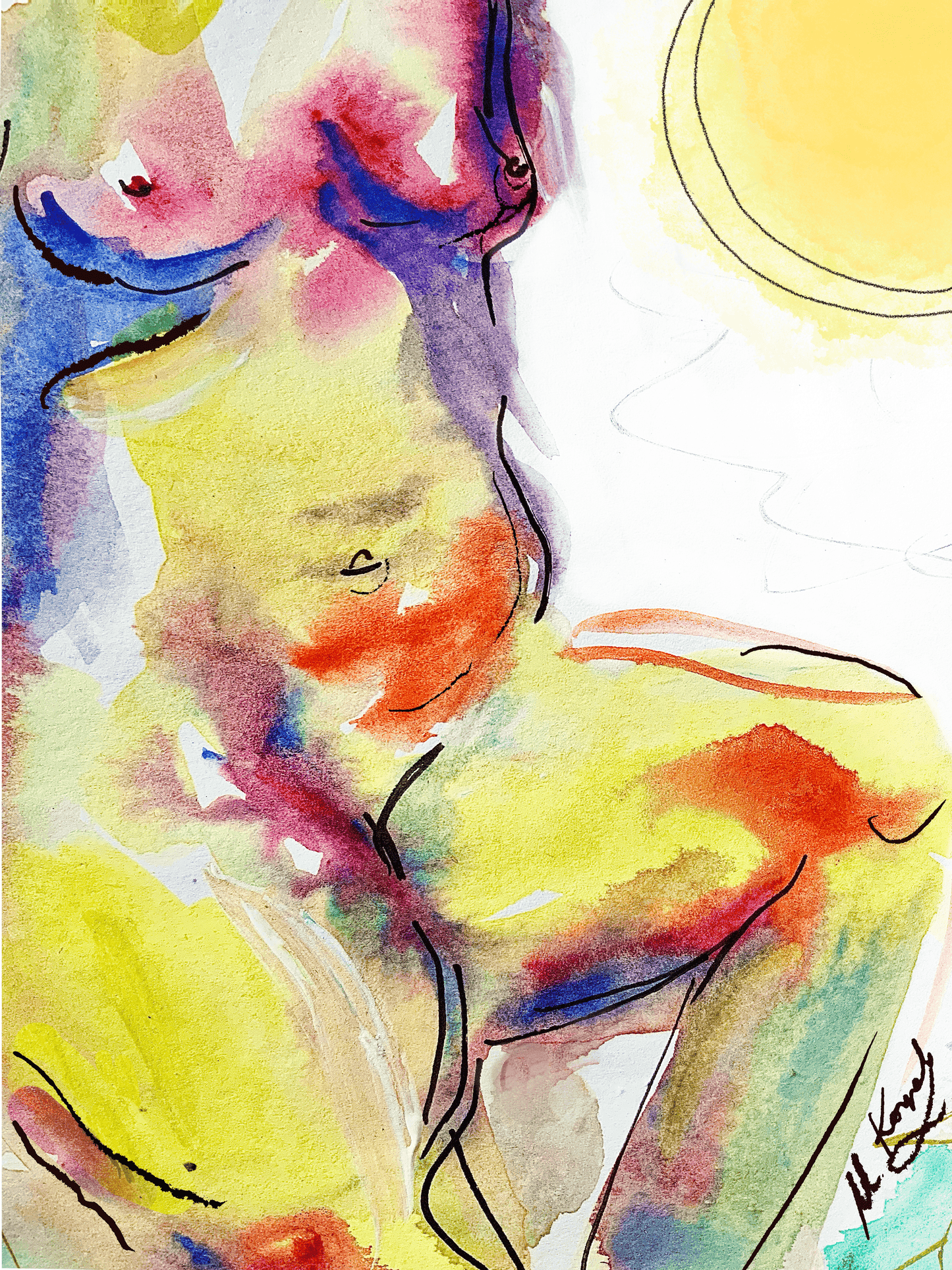 Giclée Print ‘Curvy Woman’