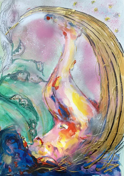 an original abstract painting spiritual art