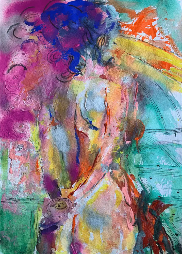 original abstract painting of a woman