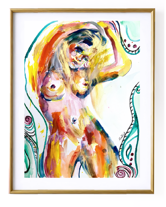 nude art for bathroom