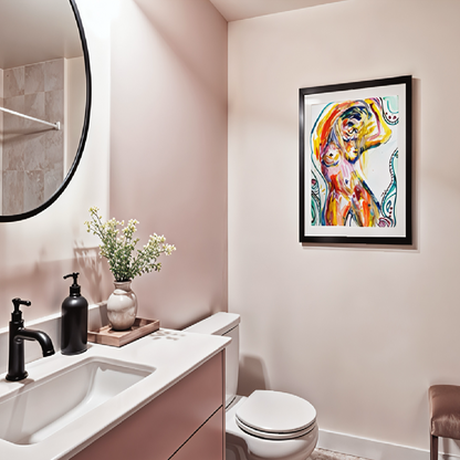 Giclée Print ‘Woman In The Shower’